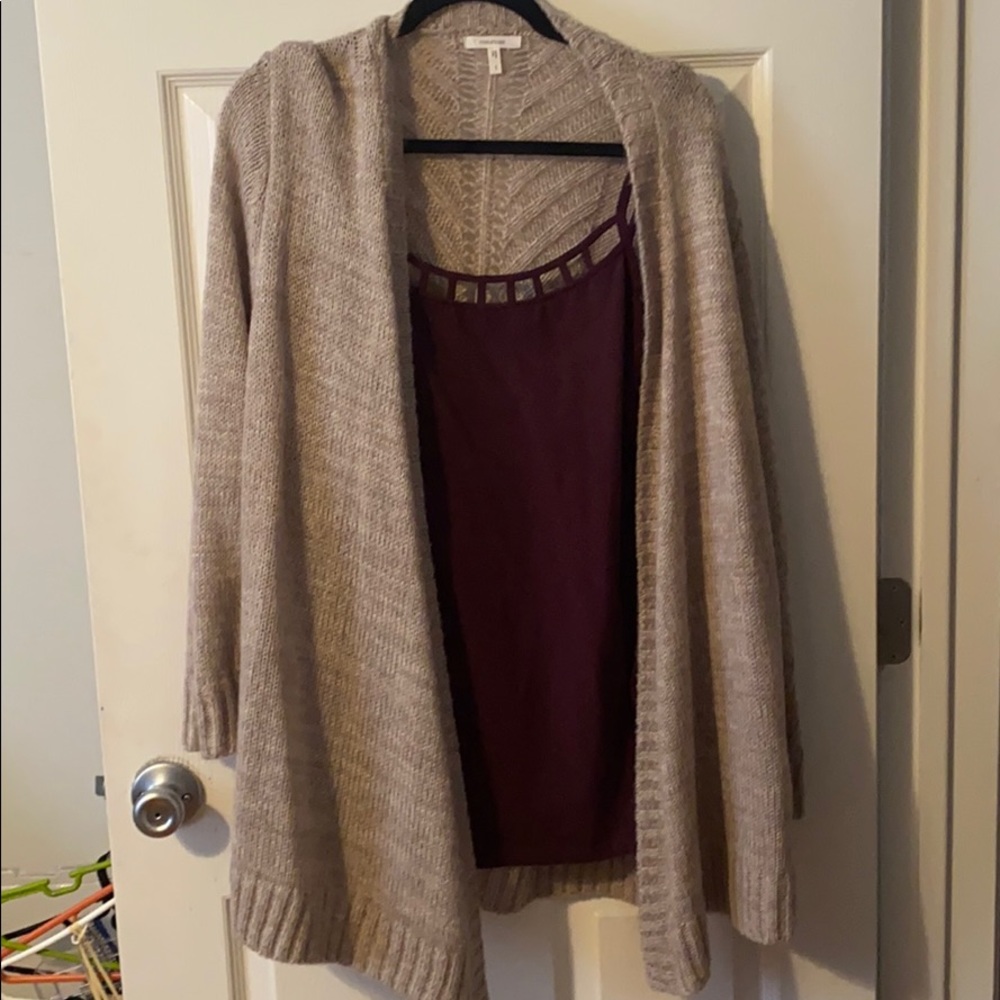 Maurices cardigan and tank set
